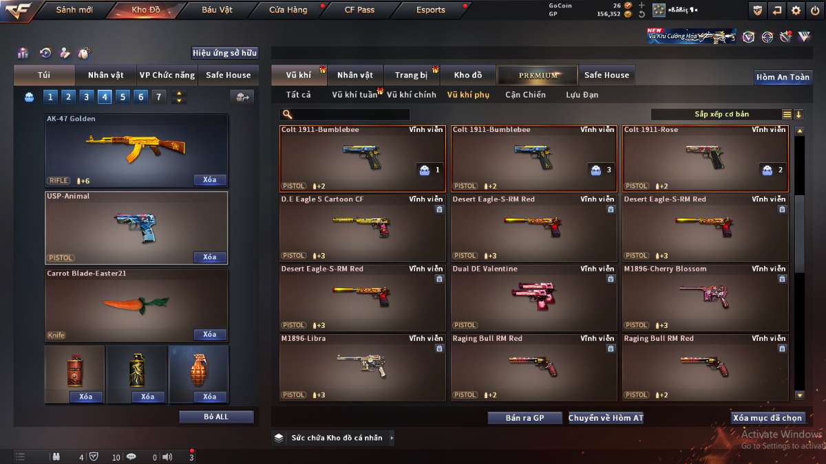 shop acc cf uy tin gia re